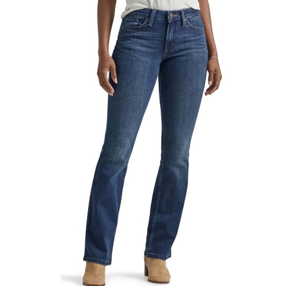 Lee | Slender Secrets Lower On The Waist Pocket Embroidery Boho Y2K Jeans - Picture 1 of 11